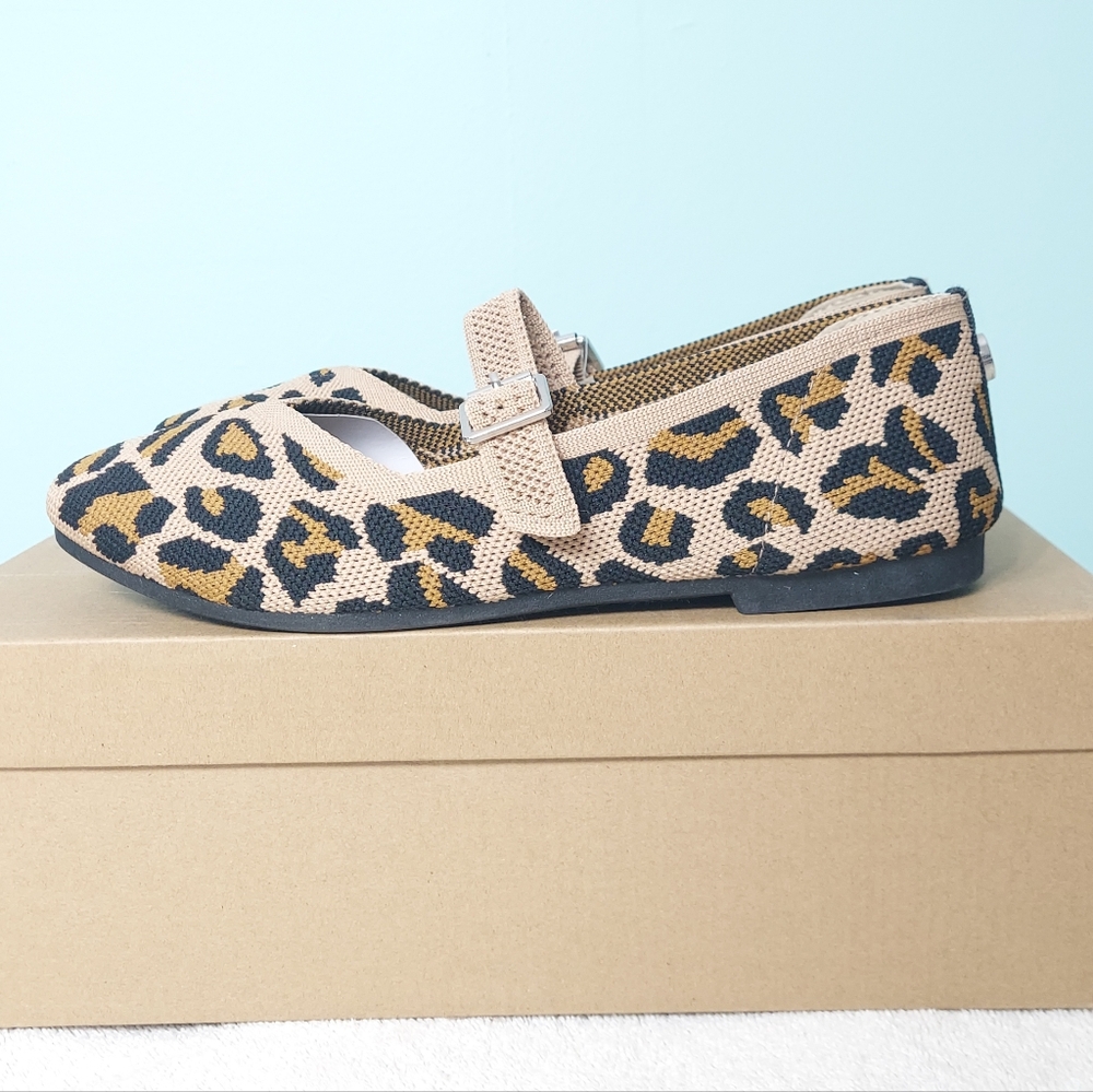 Steve Madden Richmond Leopard Print Mary Jane Women's Ballet Flats Size 6.5 NWT - Picture 2 of 12